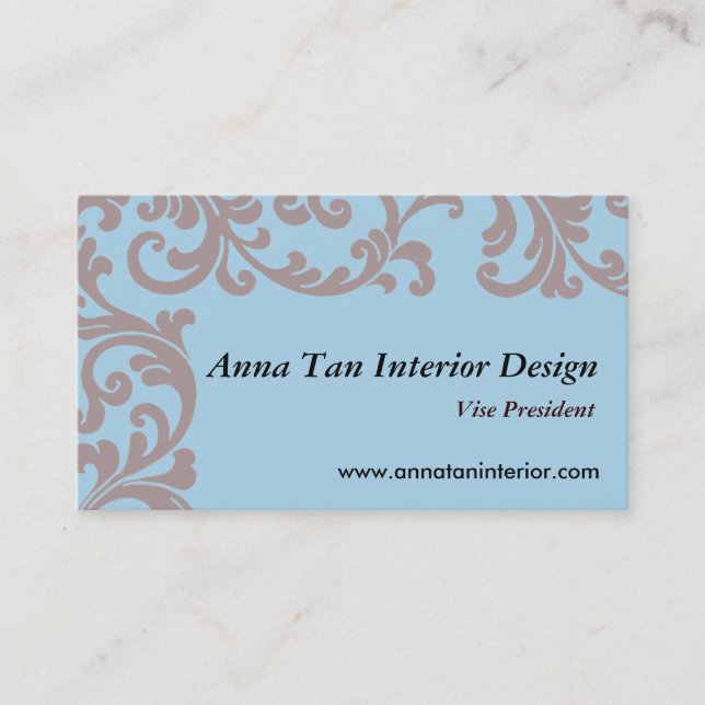 Interior Designer Business Card (Front)