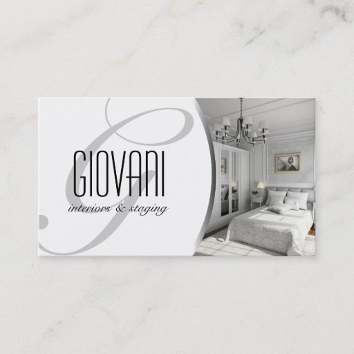 Customizable Interior Designer Business Card