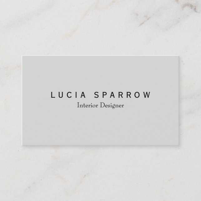 Interior Designer Business Card (Front)