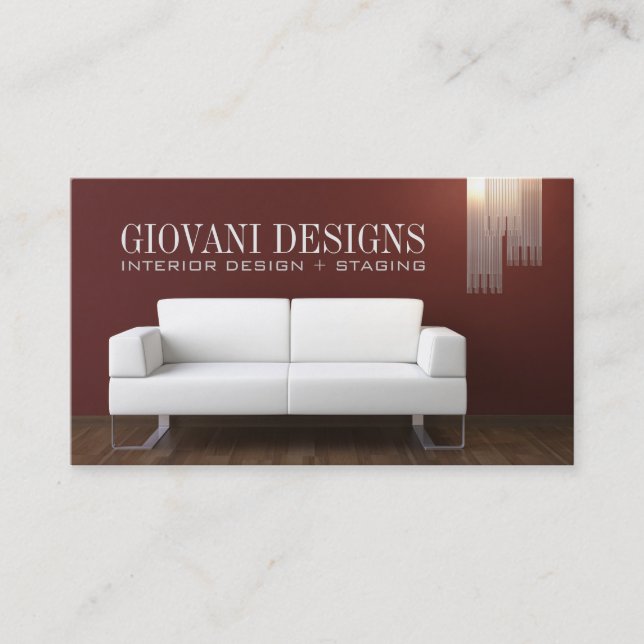 Interior Designer Business Card (Front)