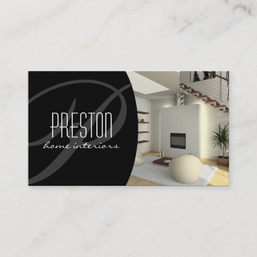 Customizable Interior Designer Business Card