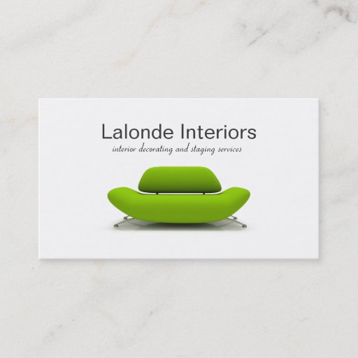 Customizable Interior Designer Business Card