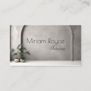 Interior designer business card
