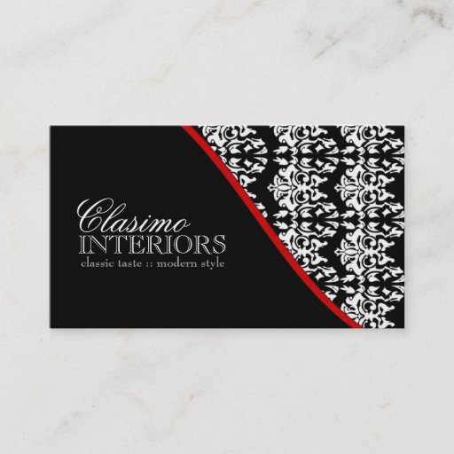 Customizable Interior Designer Business Card