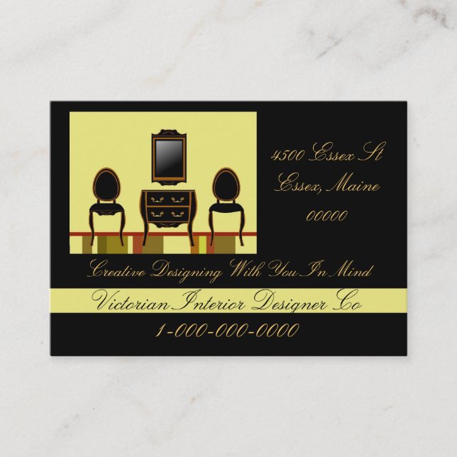 Interior Designer Business Card (Front)