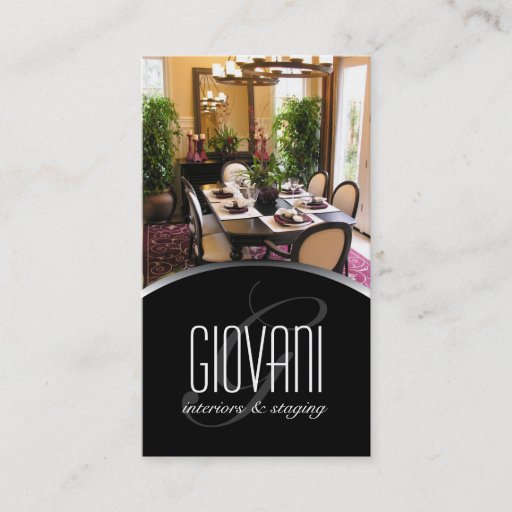 Customizable Interior Designer Business Card