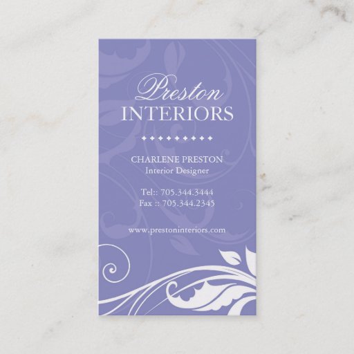 Customizable Interior Designer Business Card