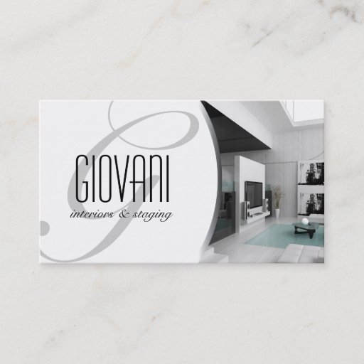 Customizable Interior Designer Business Card