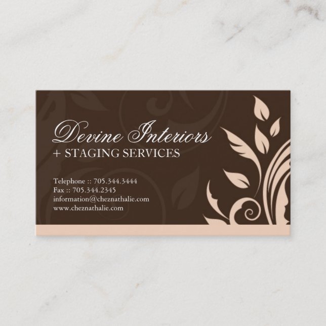 Interior Designer Business Card (Front)