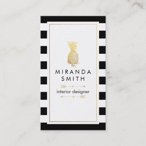 Interior Designer Business Card _ Chic geometric