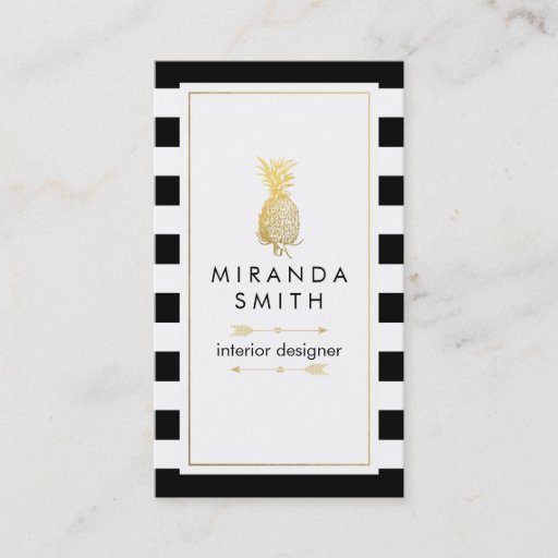 Customizable Interior Designer Business Card - Chic geometric