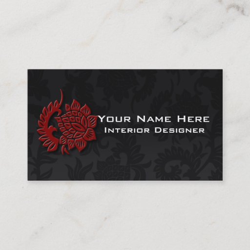 Customizable Interior Designer Business Cards