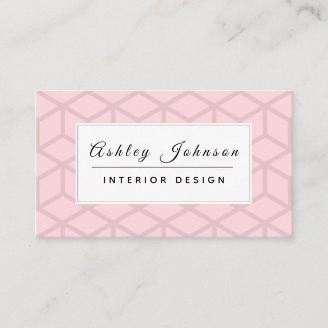 Interior Designer Construction Specialist Classic  Business Card (Front)