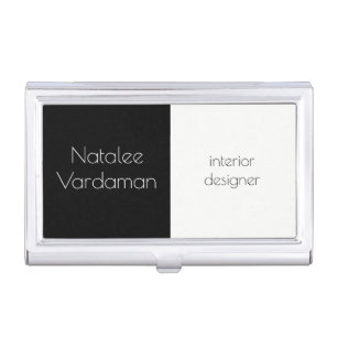 Interior Designer customizable simple elegant Business Card Holder