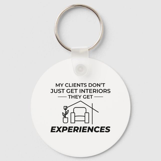 Interior Designer Decoration Design Professional Keychain (Front)