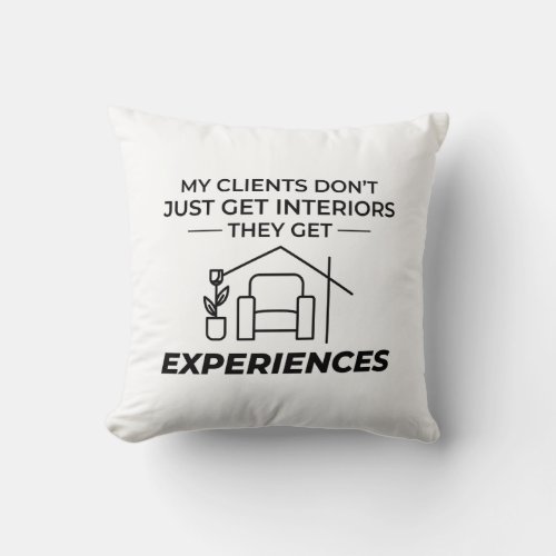 Interior Designer Decoration Design Professional Throw Pillow