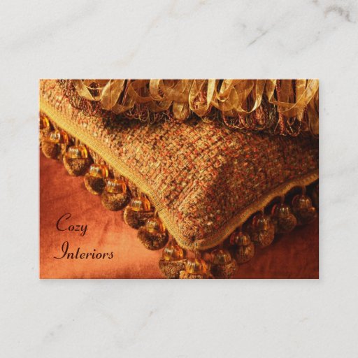 Customizable Interior designer/ decorator business card templat