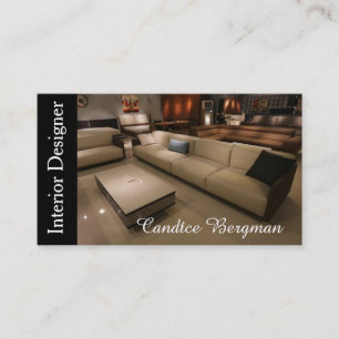 Interior Designer Design Consultant Business Card