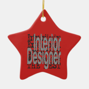 Interior Designer Extraordinaire Ceramic Ornament
