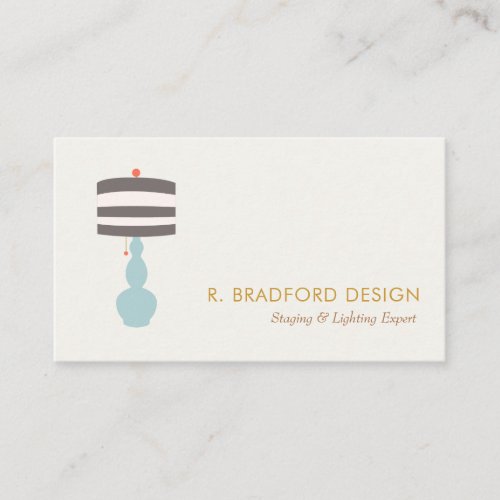 Interior Designer Lighting Business Card
