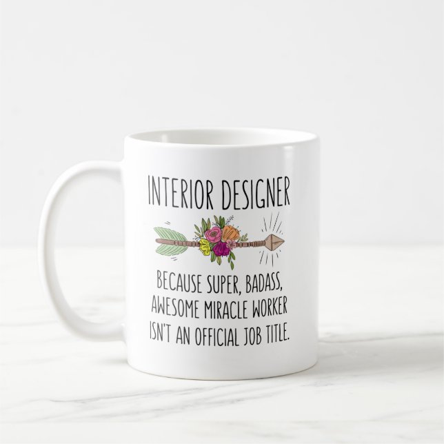Interior Designer Home Office Decorator Gift Idea Coffee Mug (Left)