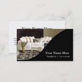 Interior Designer Home Staging Business Card (Front/Back)