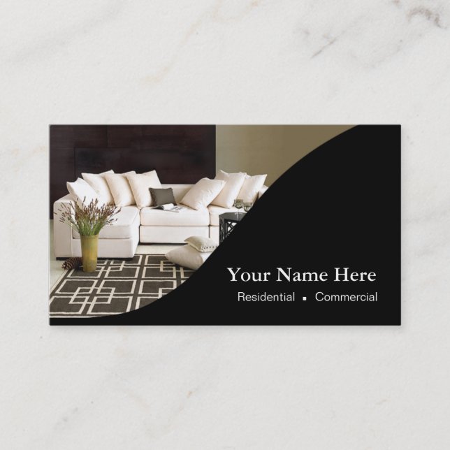 Interior Designer Home Staging Business Card (Front)
