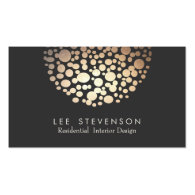 Interior Designer Lighting Black Modern Business Cards