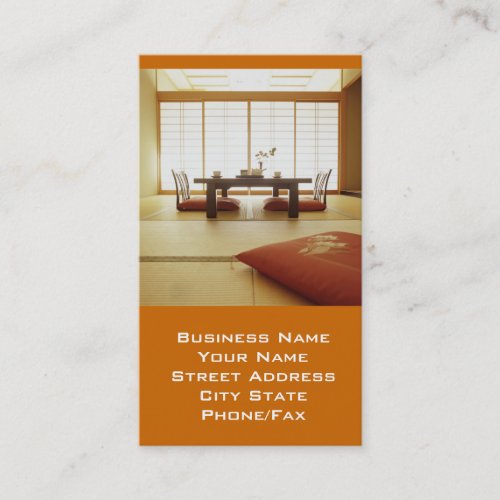 Interior Designer or Staging Business Card