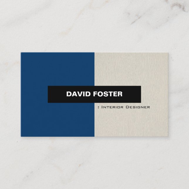 Interior Designer - Simple Elegant Stylish Business Card (Front)