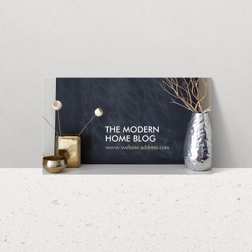 INTERIOR VIGNETTE PHOTO on MODERN Business Card