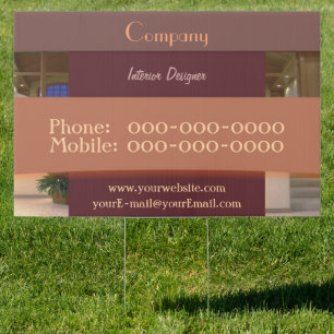 Interior Designer Yard Sign