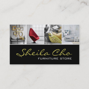 Interior Exterior Designer Furniture Store Business Card