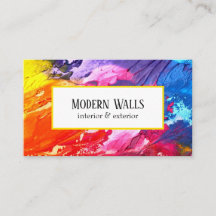 Interior & Exterior House Painting Business Card