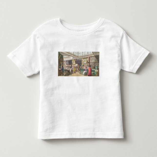 Interior from Ackermann's 'Repository of Arts, Lit Toddler T-shirt (Front)