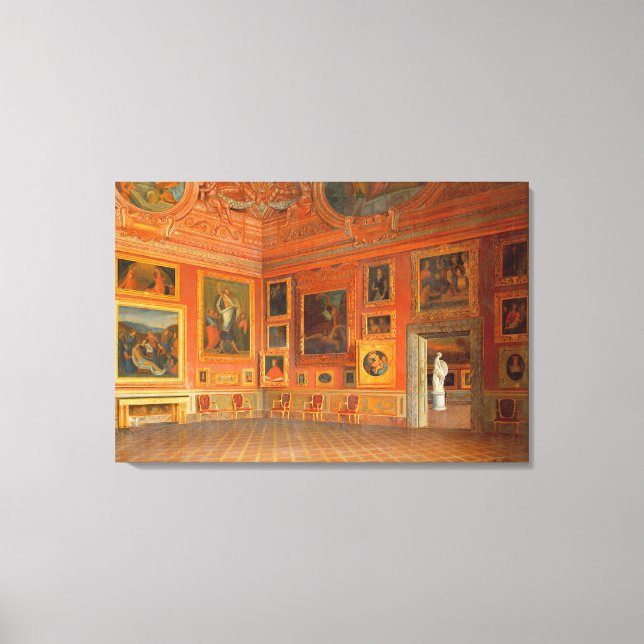 Interior in the Medici Palace Canvas Print (Front)