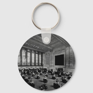 Interior New York Stock Exchange Lower Manhattan Keychain