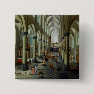 Interior of a Church Button