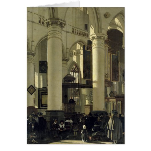 Interior of a church cards (Front)