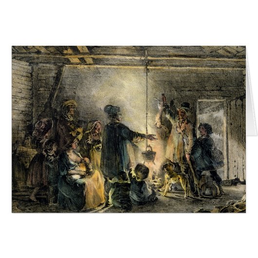 Interior of a Coal-Miner's Hut Cards (Front Horizontal)