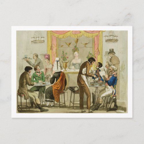 Interior of a Coffee House pub for William Pearm Postcard