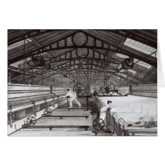 Interior of a Cotton Mill Cards (Front Horizontal)