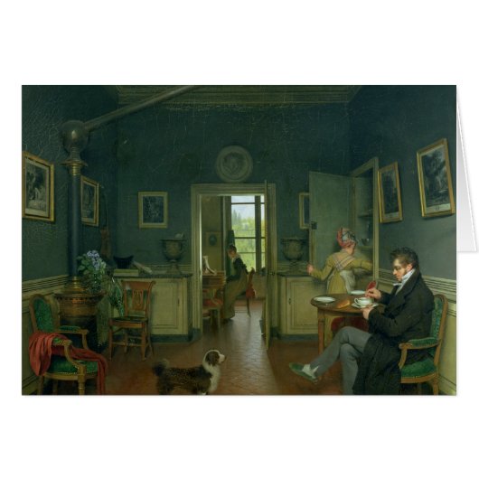 Interior of a Dining Room, 1816 Cards (Front Horizontal)
