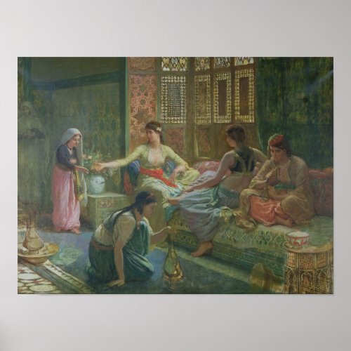 Interior of a Harem c1865 Poster
