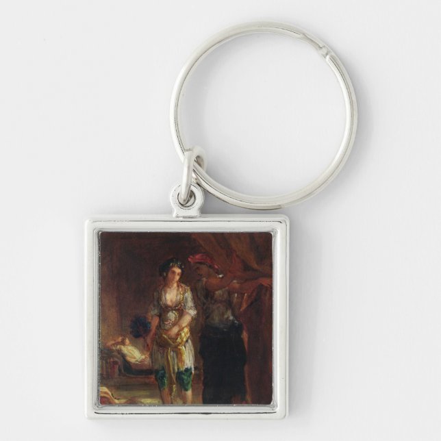 Interior of a Harem in Oran, c.1847 Keychain (Front)