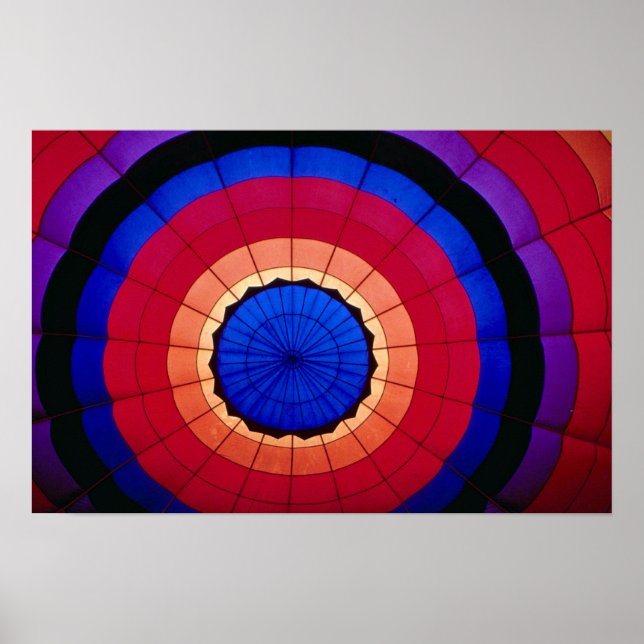 Interior of a hot air balloon poster (Front)