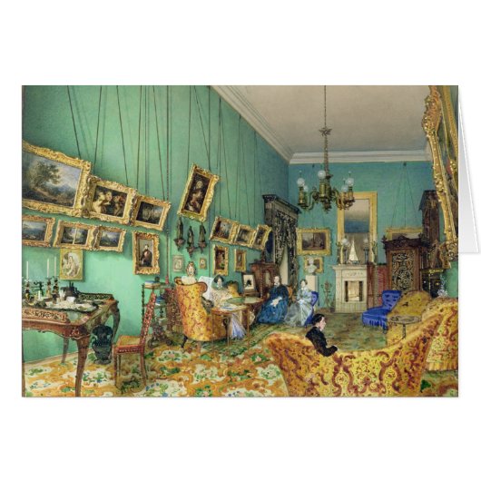 Interior of a living room, 1847 cards (Front Horizontal)