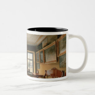 Interior of a Manor House, 1830s Two-Tone Coffee Mug