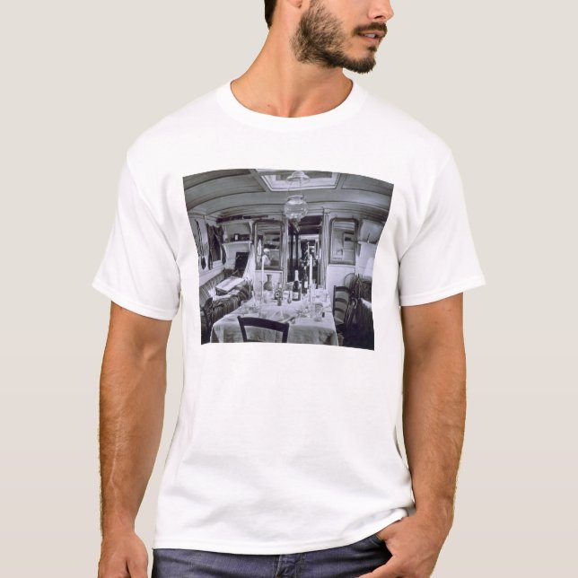 Interior of a Nile Boat (b&w photo) T-Shirt (Front)