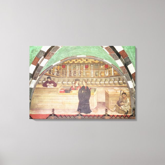 Interior of a pharmacy canvas print (Front)